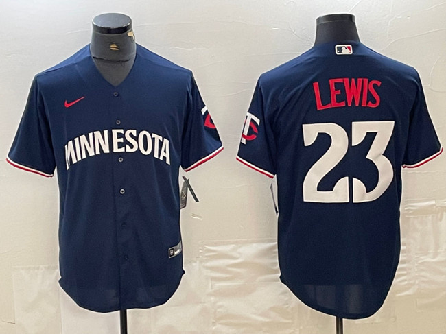 Men's Minnesota Twins #23 Royce Lewis Navy Cool Base Stitched Baseball Jersey Men's Minnesota Twins #23 Royce Lewis Navy Cool Base Stitched Baseball Jersey
